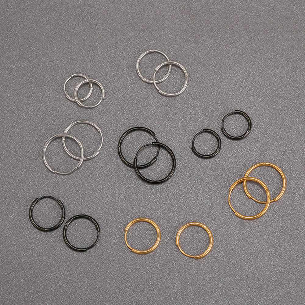 20g 0.8mm Steel Nose Ring Earrings Cartilage Tragus Helix Ear Body Piercing Hoop