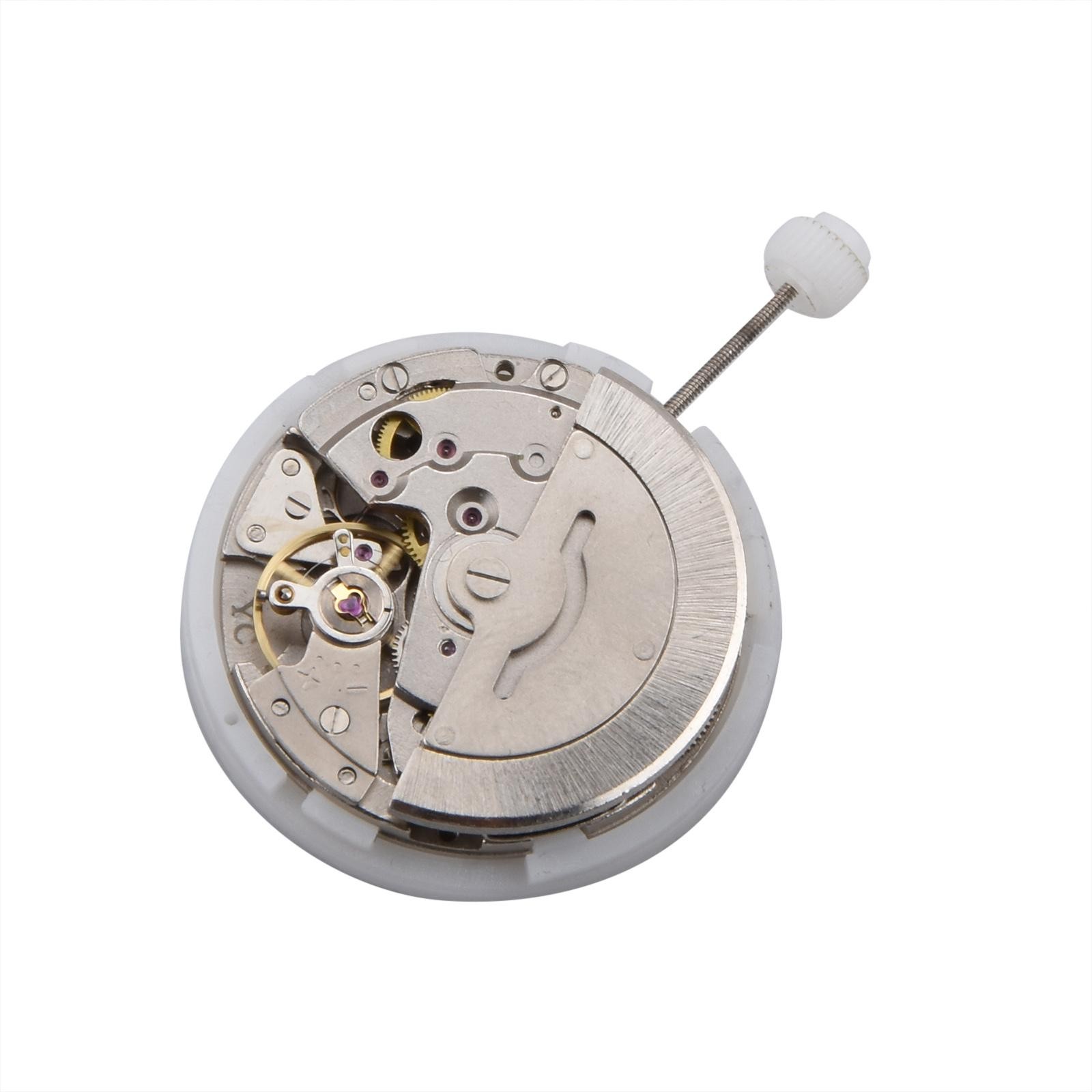 Metal Dual Calendar Day Date Automatic 2813 8205 Watch Movement Accuracy Jewels