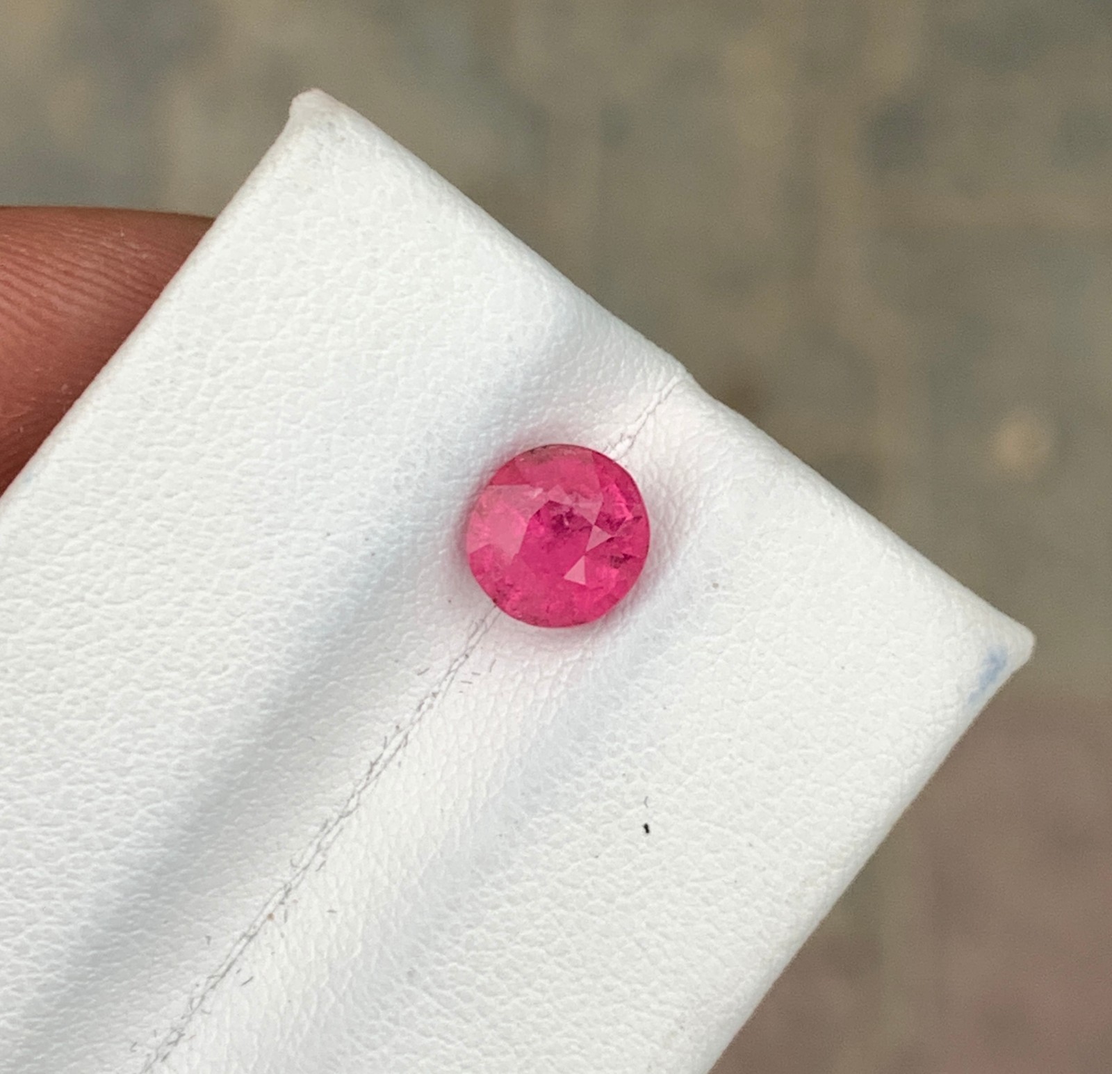 Pink Afghan Tourmaline 1.43ct Oval Cut Loose Gemstone Slightly Included 7 mm