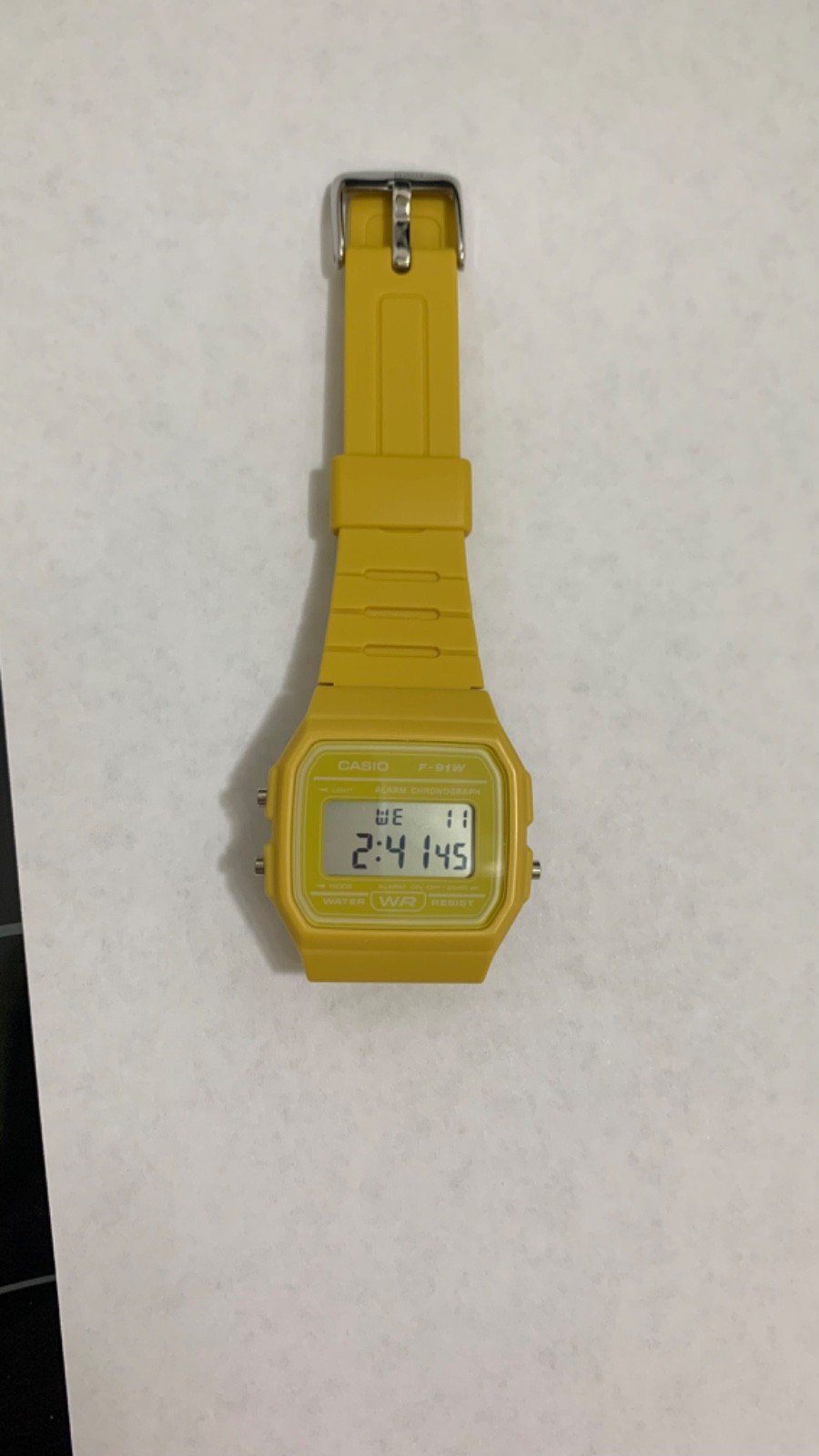 NEW Casio F91W Yellow Digital Watch – F-91WC – Very Rare!