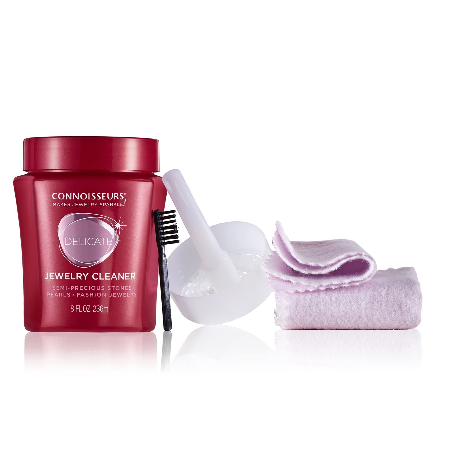 CONNOISSEURS All-Purpose Jewelry Cleaning Kit – Includes Delicate RED