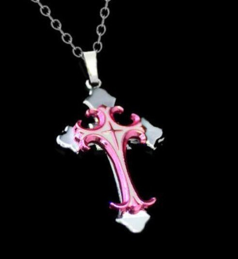 Cross Pendant Necklace Unisex Crucifix Men Women With Chain