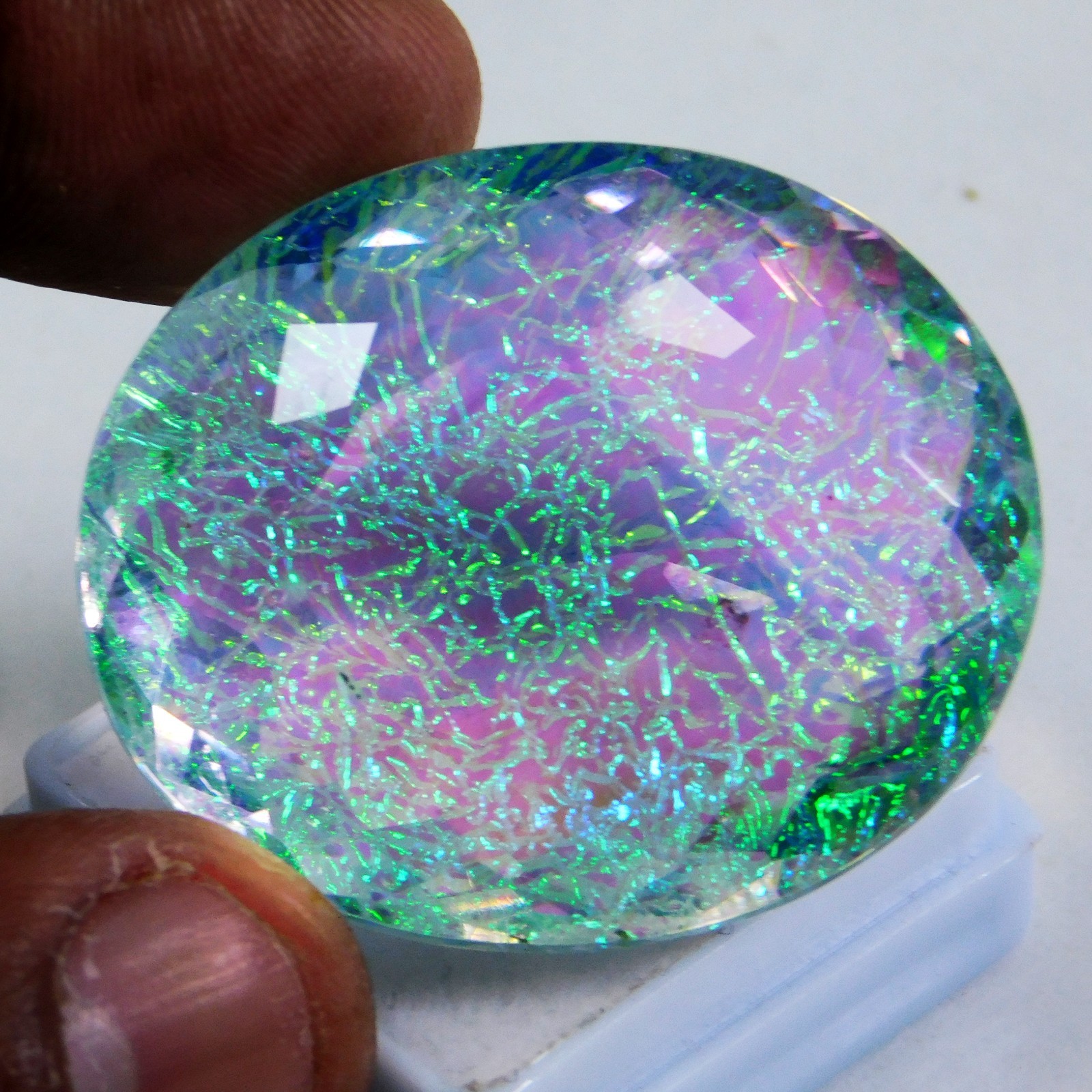Natural 110.10 Ct Australian Monarch Fire Opal Oval Cut Certified Gemstone