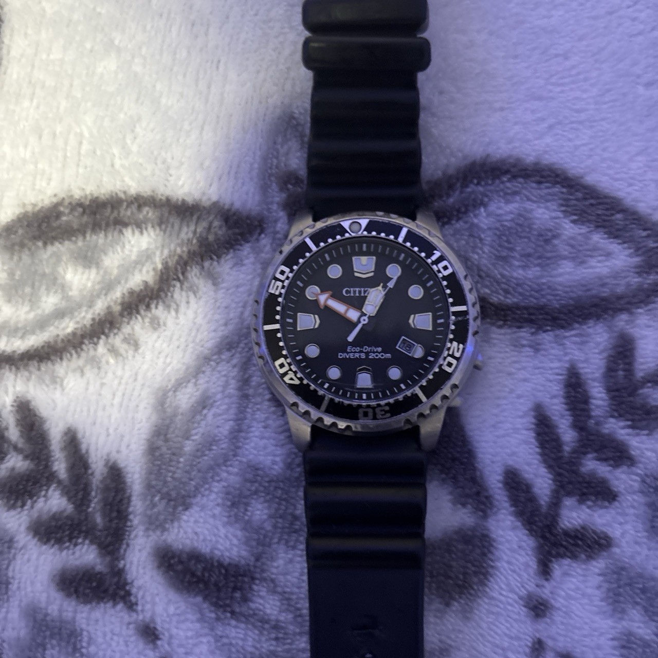 Citizen Eco-Drive Promaster Diver 200m Black Dial 44mm Steel Rubber Date