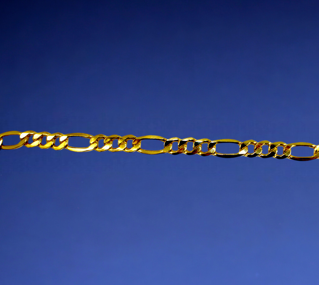 10K Yellow Gold SOLID Figaro Necklace Bracelet Chain Italian Real 2-11mm 7″-30″