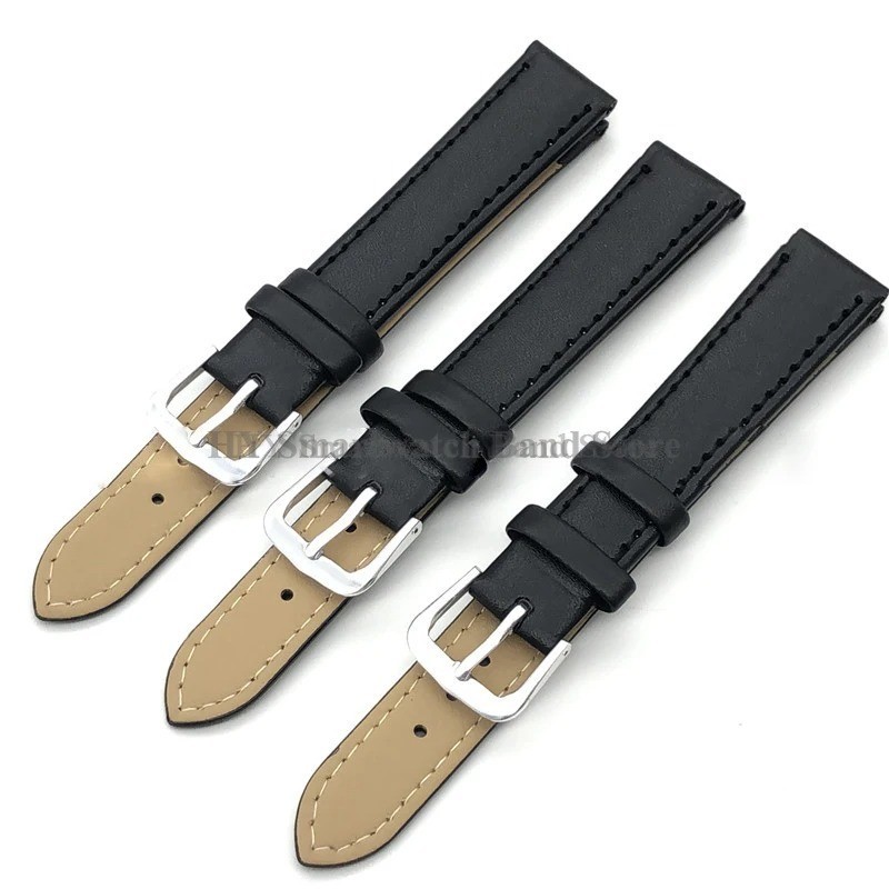 12mm 14mm 16mm 17mm 18mm 20mm 22mm 24mm Genuine Leather Watch Band Strap Bracele