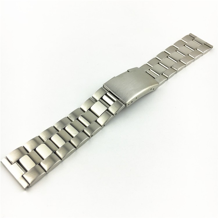 3 Bead Solid Stainless Steel Diving Watch Band Strap 16 18 20 22 24 26 28 30mm