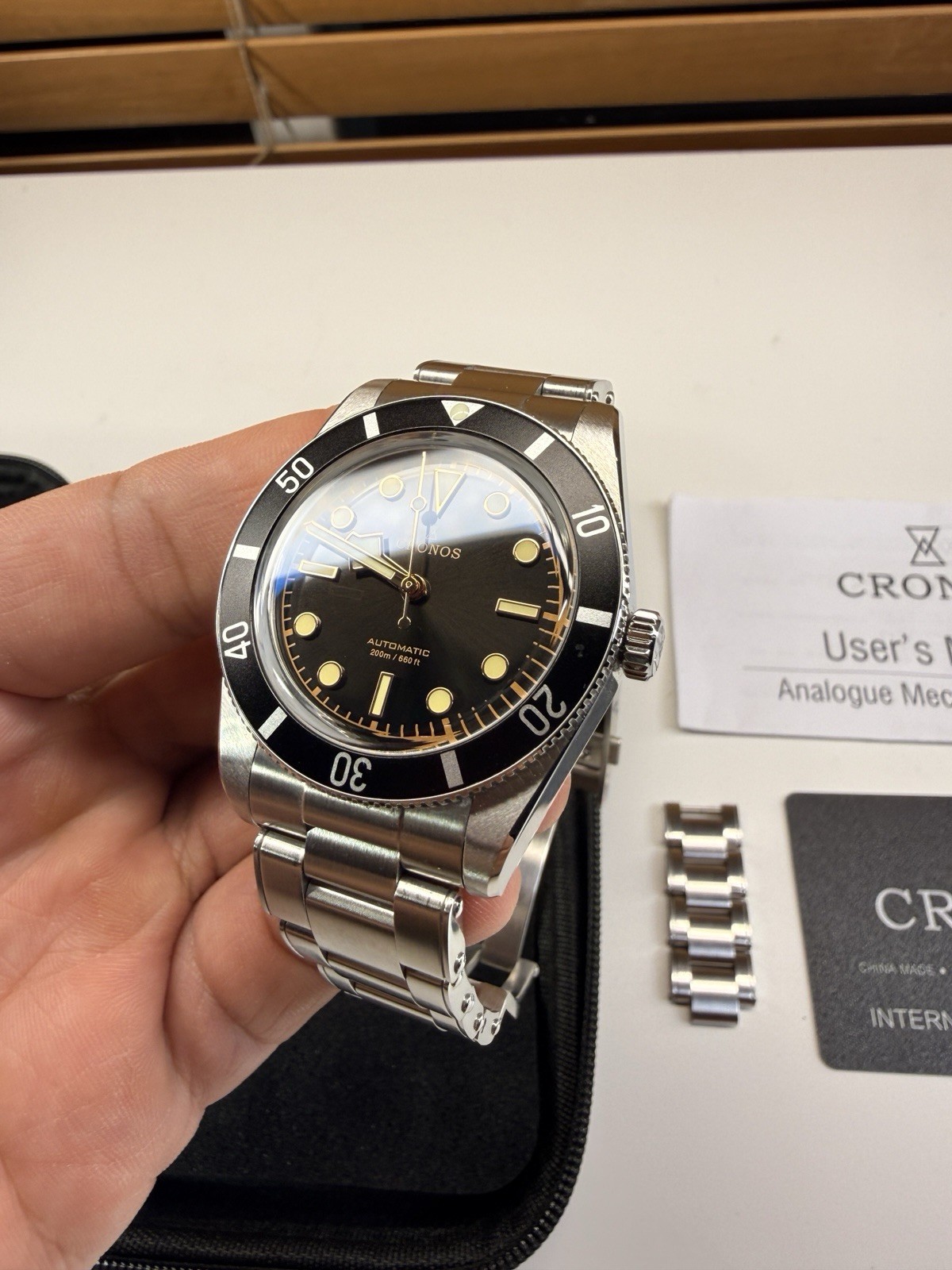 Cronos 37mm PT5000 Vintage Diver Watch L6033 – USA SELLER
