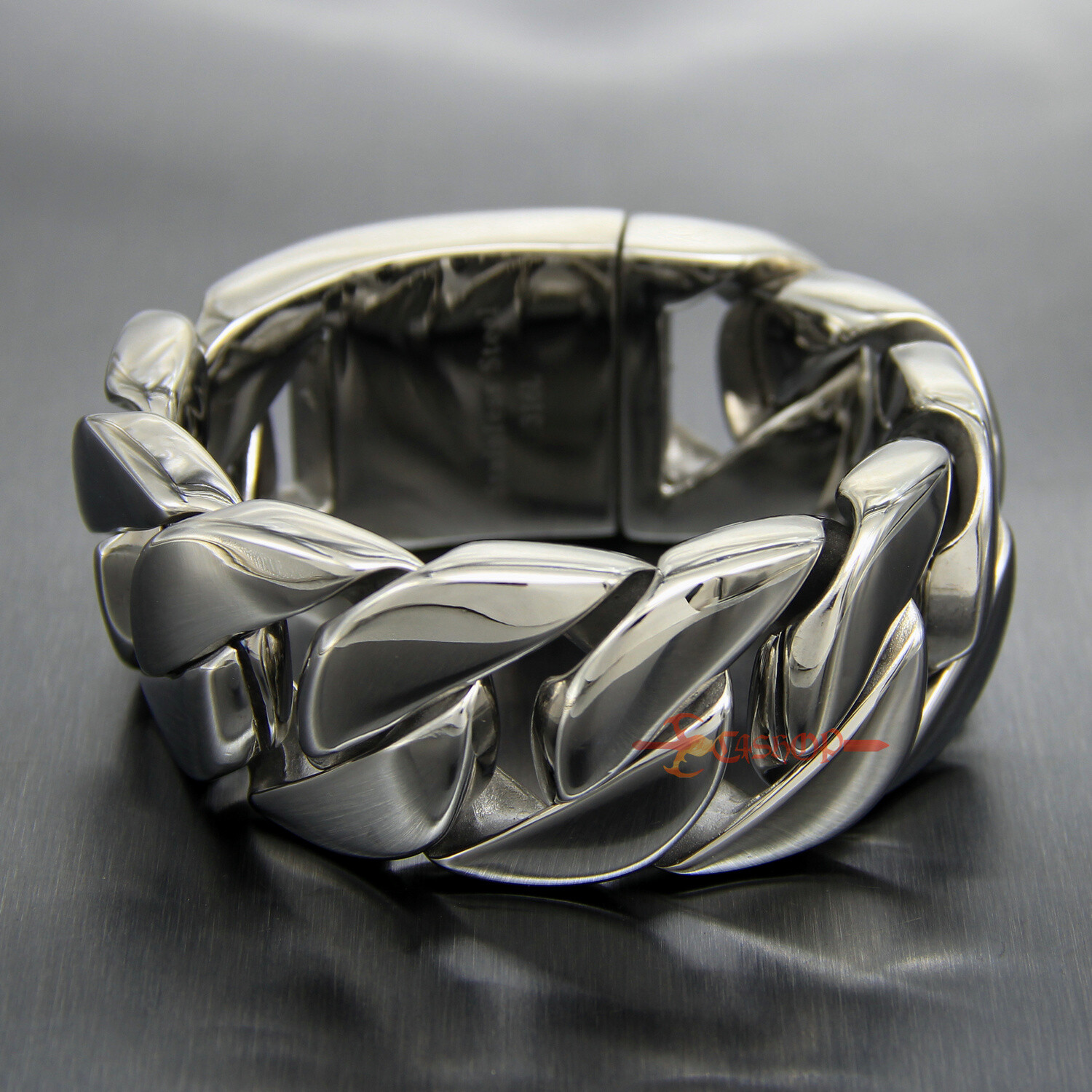 Men’s Super Heavy 316L Stainless Steel Curb Cuban Link Chain Bracelet Necklace