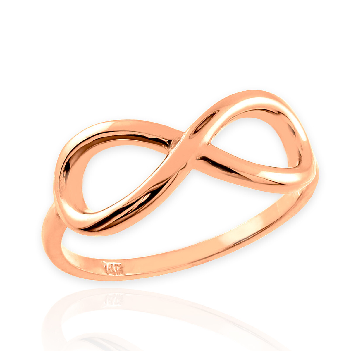 Gold Classic Infinity Ring(Available in Yellow/Rose/White Gold)