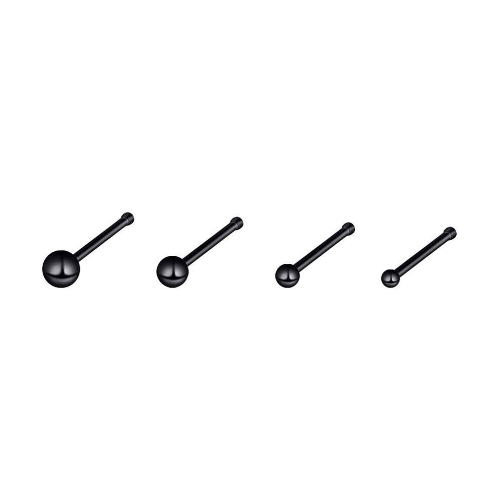 4Pcs/set Tiny Ball Nose Ring Stud Surgical Steel Bone Studs Nostril Piercing 20G