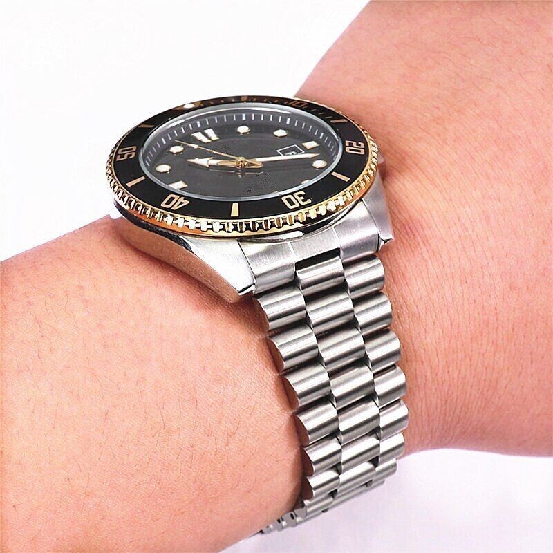 Stainless Steel Watch Band Strap For Casio Duro MDV106 MDV107 Bracelet Tool22mm