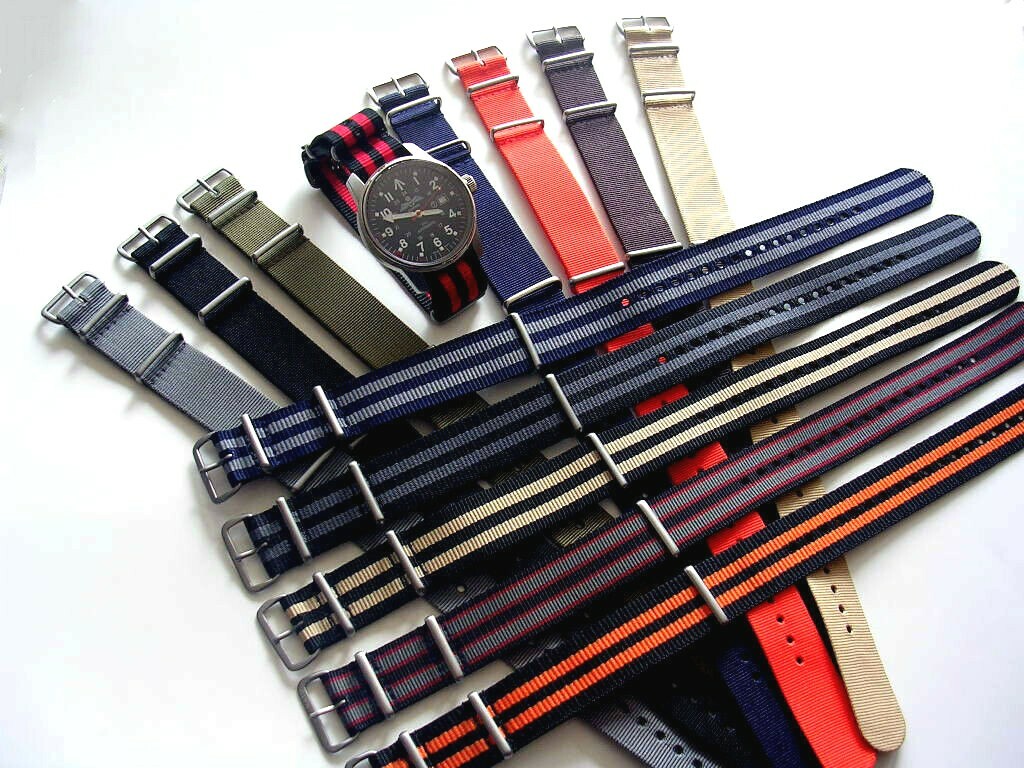 16mm NATO G10 ballistic Nylon watchband strap Bond RAF IW SUISSE 18 20 22 24 USA