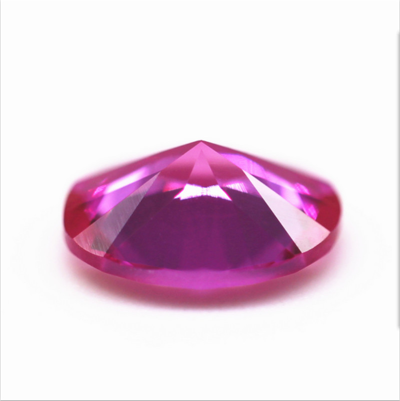 High hardness Oval Rose Red Ruby Lab-Created AAAA+ Loose Gems 3x5mm to 12x16mm