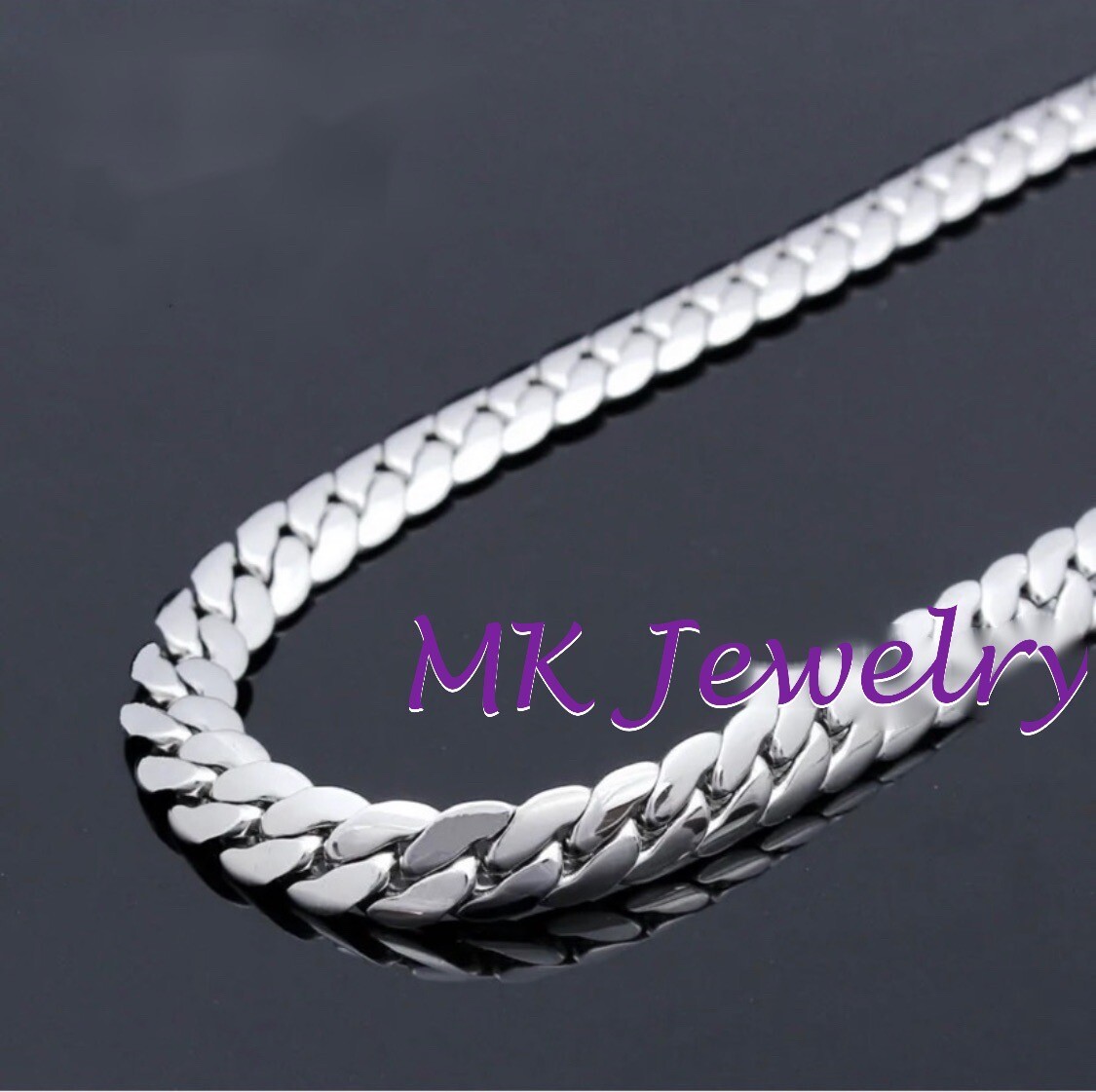Silver Miami Cuban Curb Chain Necklace 18-24″ MEN WOMEN Stainless Steel 4/5/6mm