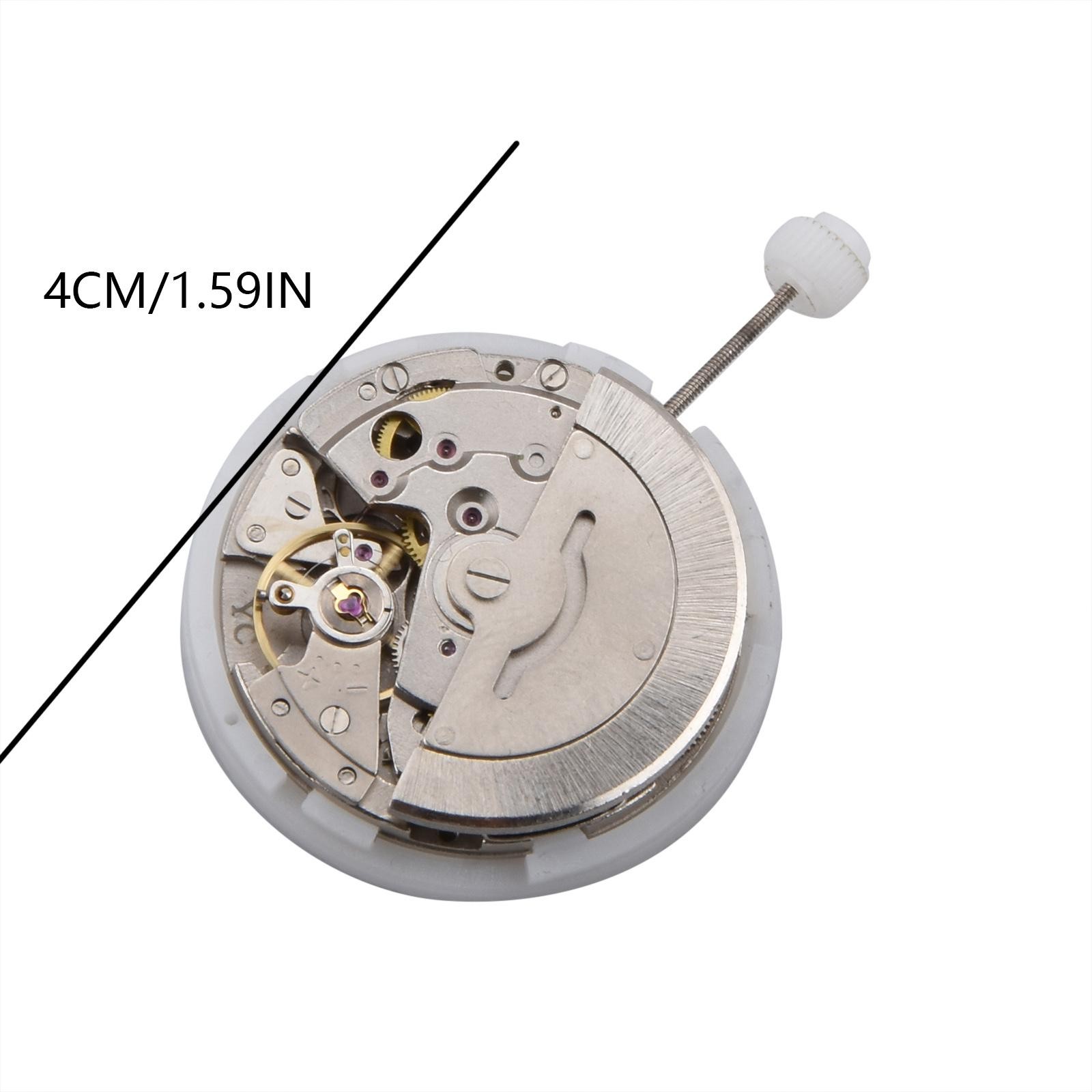 Metal Dual Calendar Day Date Automatic 2813 8205 Watch Movement Accuracy Jewels