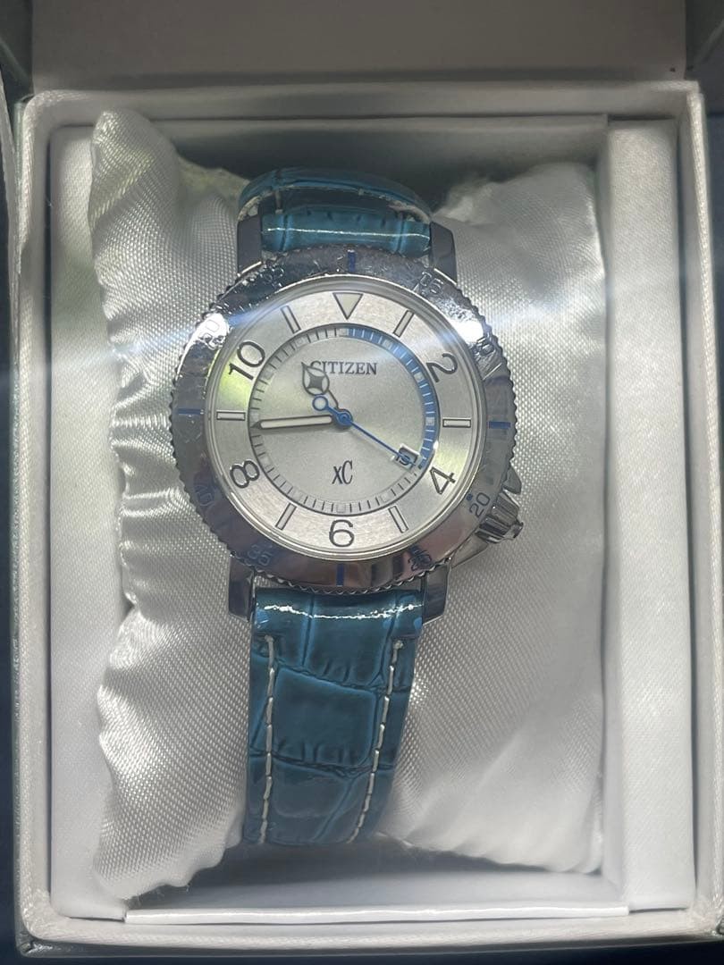 CITIZEN XC Quartz Watch, Silver/Blue