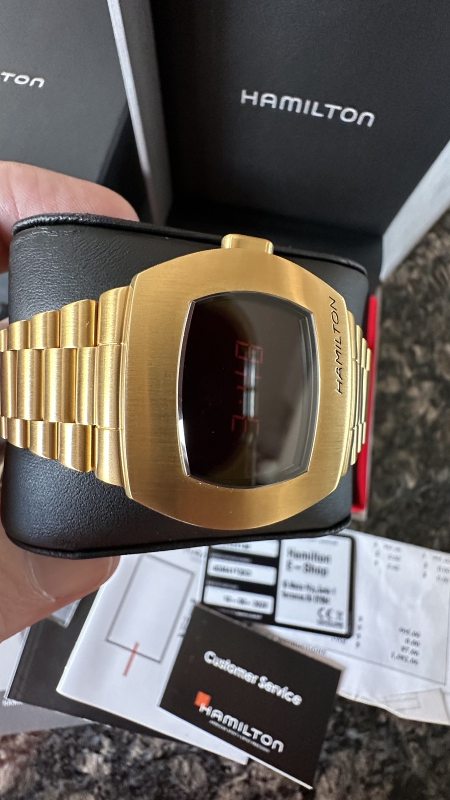 HAMILTON PSR H524240 Digital Gold 50th Anniversary Limited Edition. USA Seller