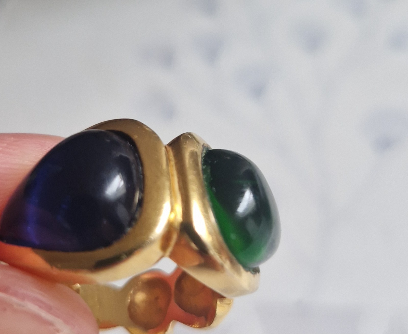 Rare Vintage Yves Saint Laurent x Gripoix Gold-Tone Ring – Size EU 56 / US 6-6.5