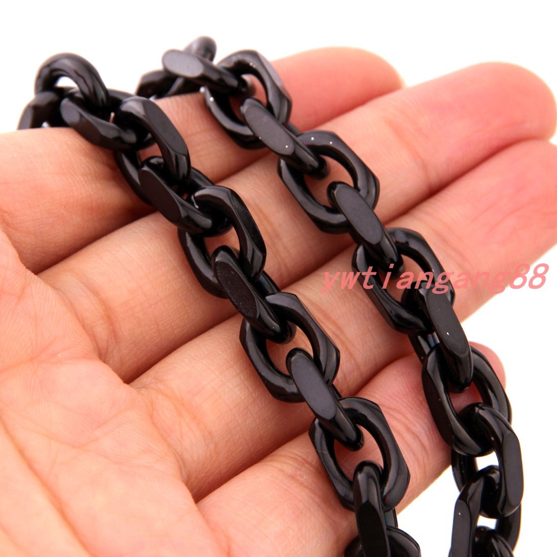 8mm Mens Chain Silver Gold Black Cable Rolo Stainless Steel Necklace Bracelet