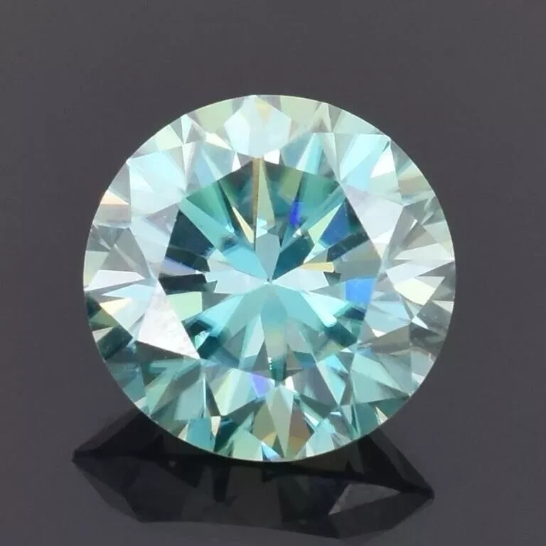 3 CT Natural Blue Diamond Round Cut VVS1 D Grade IDGL Certified 1 Free Gift ED8