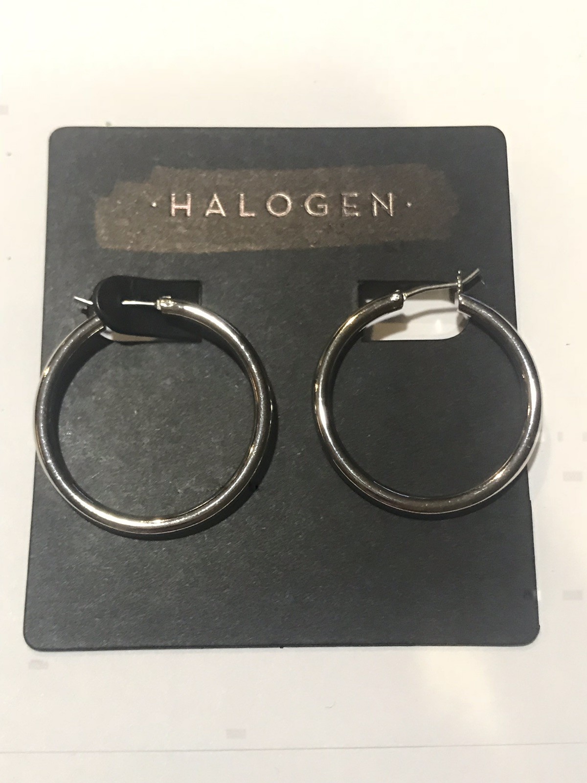 Medium Endless Hoops HALOGEN Silver Tone