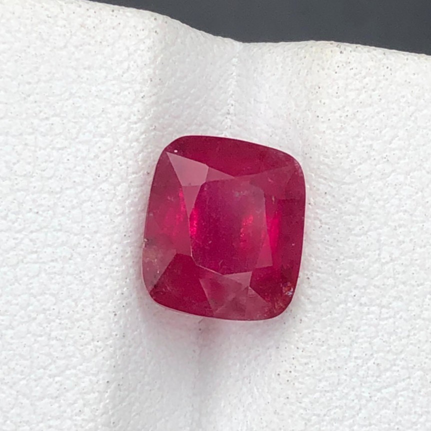 3.83ct Afghanistan Natural Red Loose Rubellite Gemstone For Jewelry Designers.