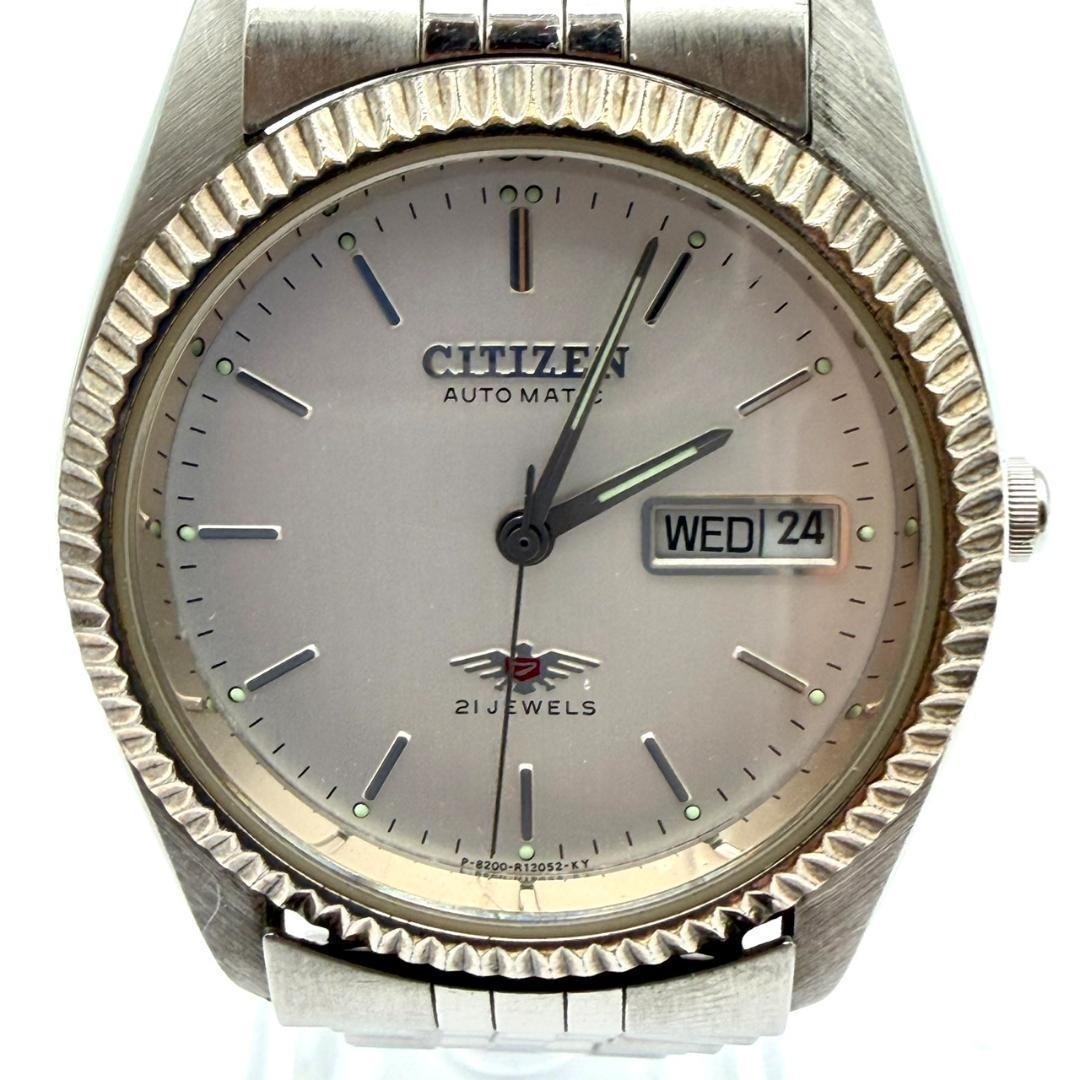 Good Condition Citizen Eagle 7 Watch Transparent Back Automatic Day Date Men’s W