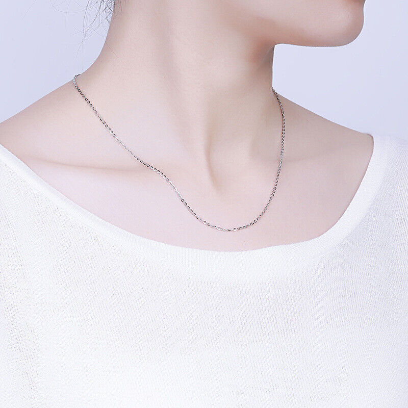 Sterling Silver Belcher Chain Necklace – 16″ 18″ 20″ 22″ 24″ 26″ 30″