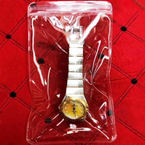 Pack of 100 PVC Plastic Bags Storing Watches Pouch Case (Regular Size) Bag