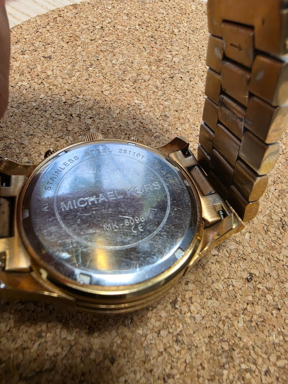 Michael Kors Rose Gold-Plated Stainless Steel Men’s Watch MK8096