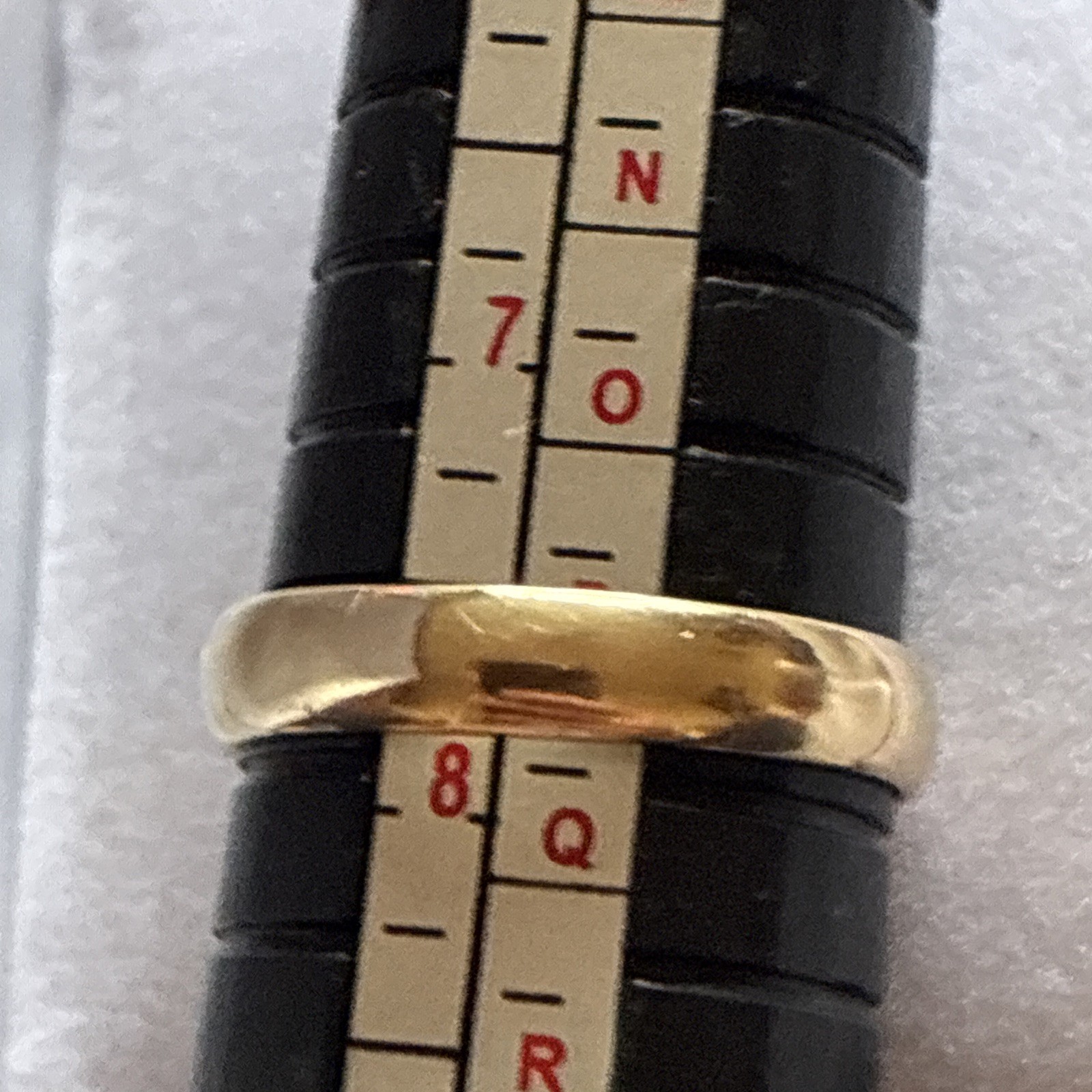 Vintage 9ct Gold Wedding Ring 9 Carat Yellow Gold Size P ” I Love You”
