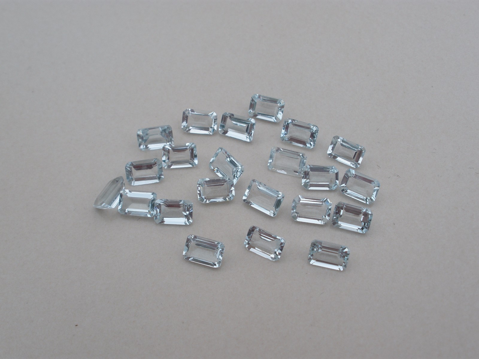 Aquamarine Octagon Loose Faceted Natural Gem 6x4mm