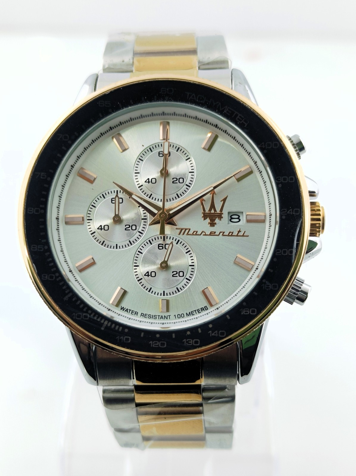 Awesome Maserati Chronograph Date Indicator Quartz Analog Men’s Wrist Watch