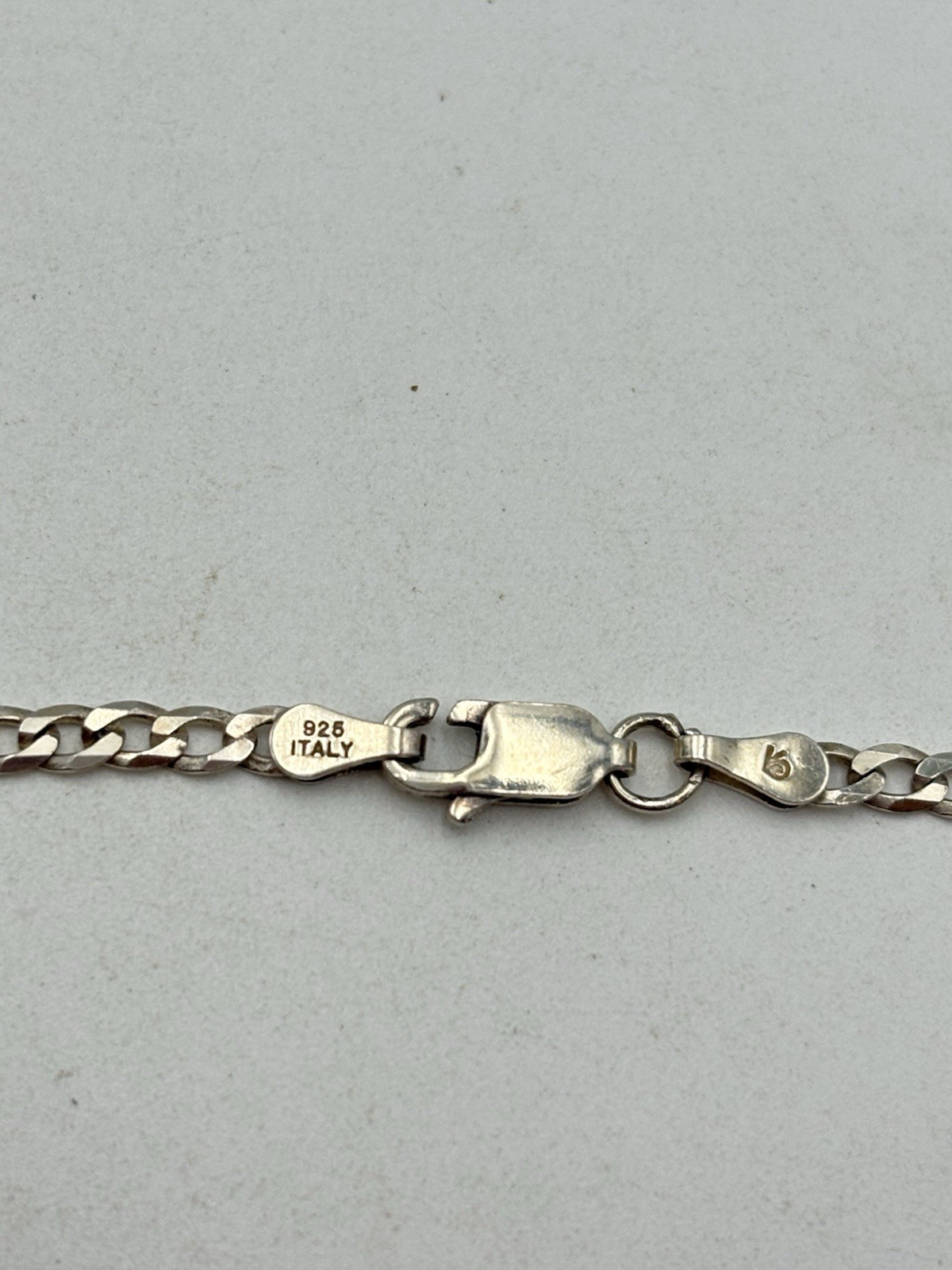 STERLING SILVER 925 ITALY 20″ CURB CHAIN NECKLACE 2.7mm wide 5.4g