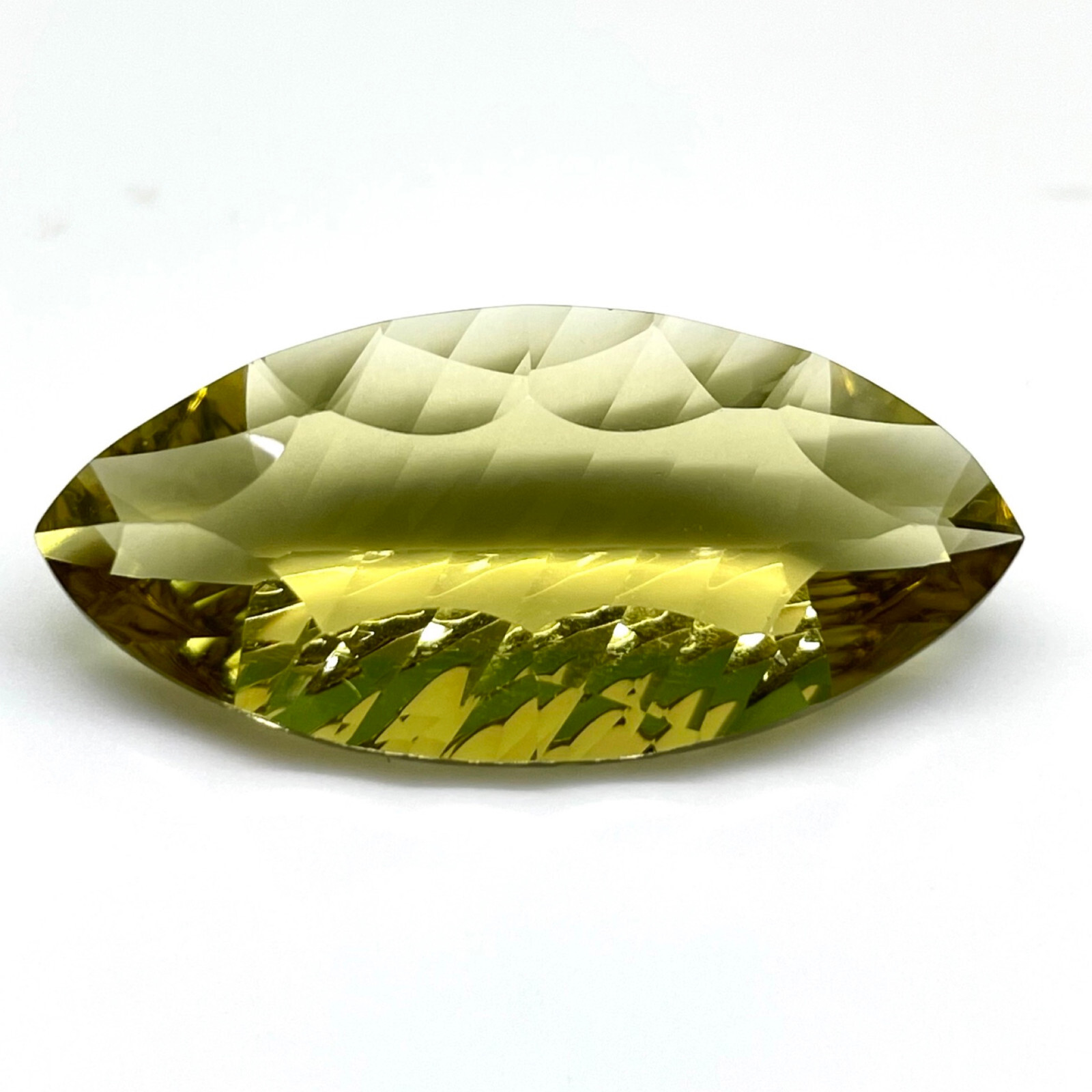 VVS 18.10 Cts Natural Lemon Citrine Marquise Custom Cut Top Quality Gemstone