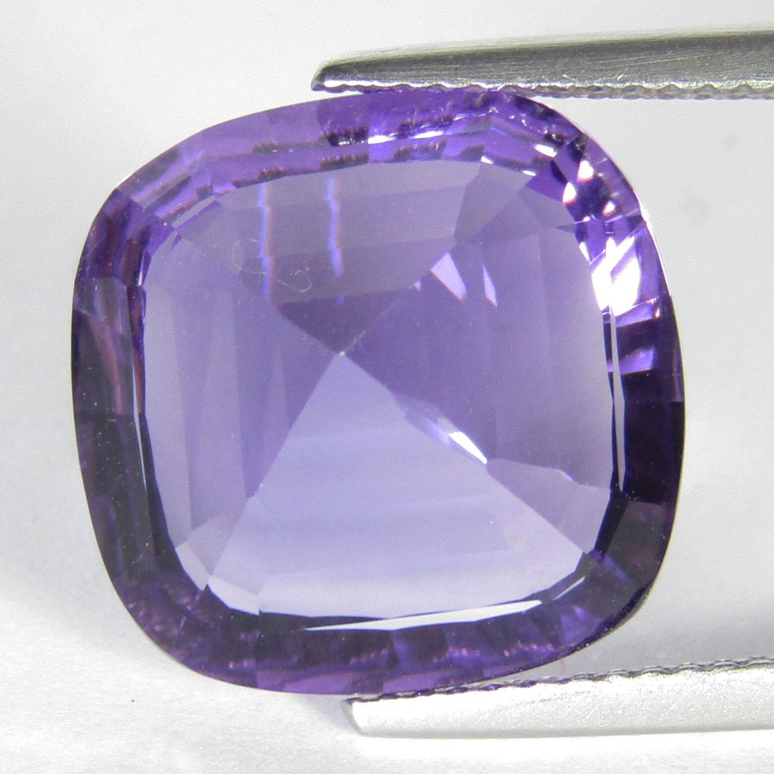 19.80Cts Genuine Natural Amethyst 16.7mm Fashion Cushion Cut Loose Gemstone