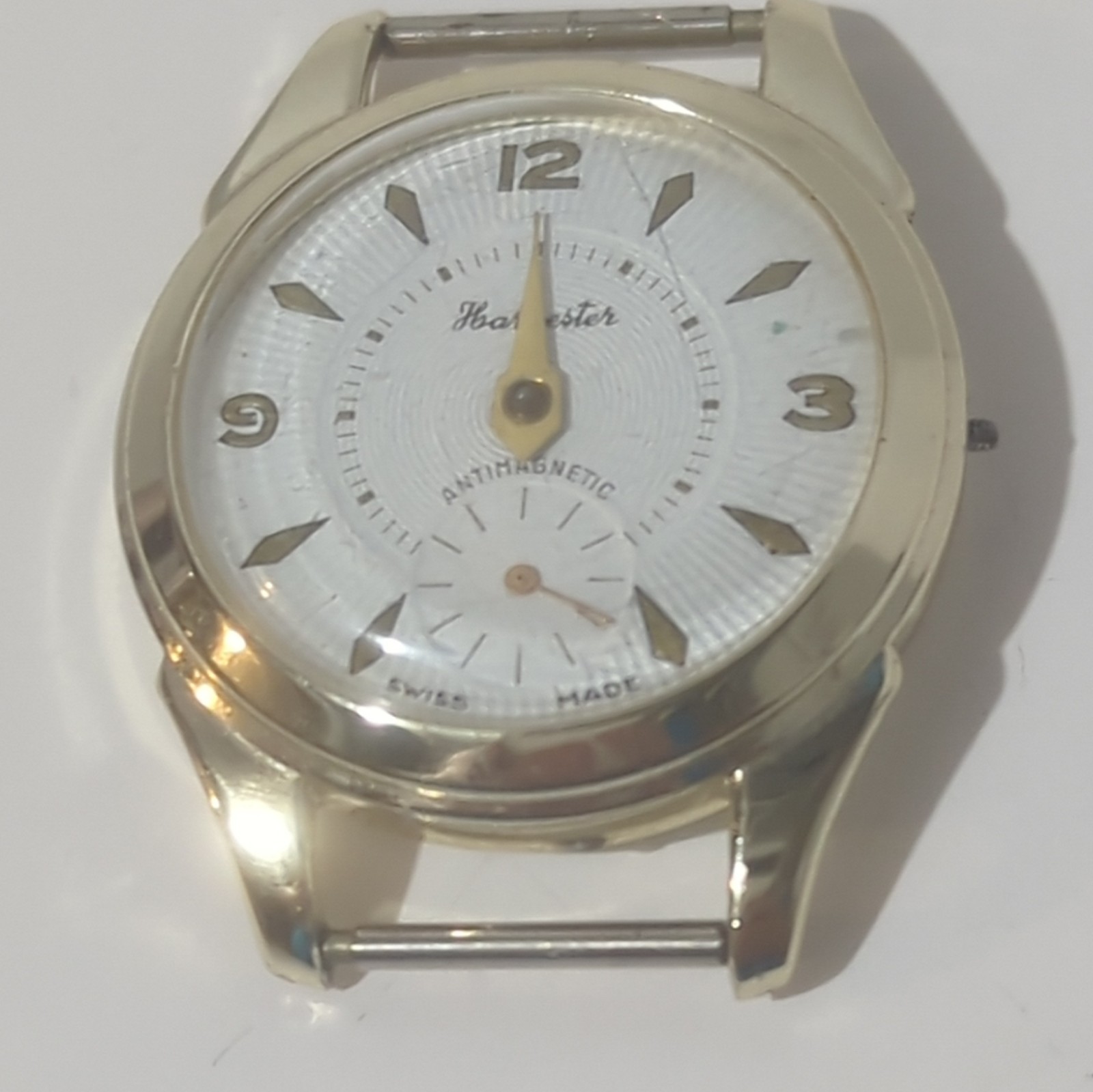 Vintage Harvester Swiss Made Manual Wind Watch Textured Dial