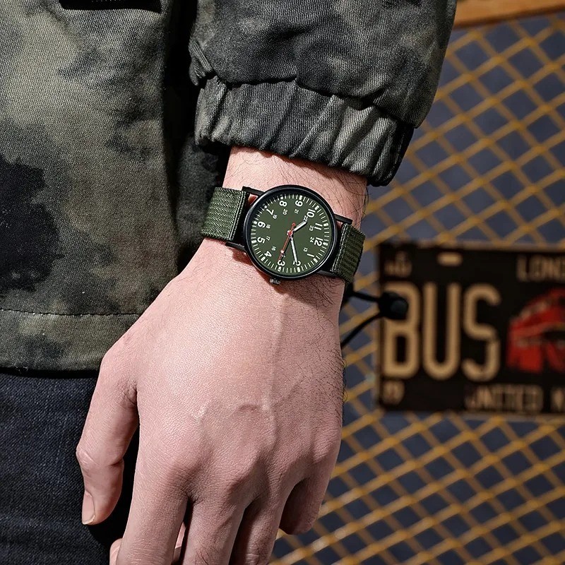 Luxury Men’s Quartz Watch Luminous Waterproof Big Dial Fashion Wristwatch H