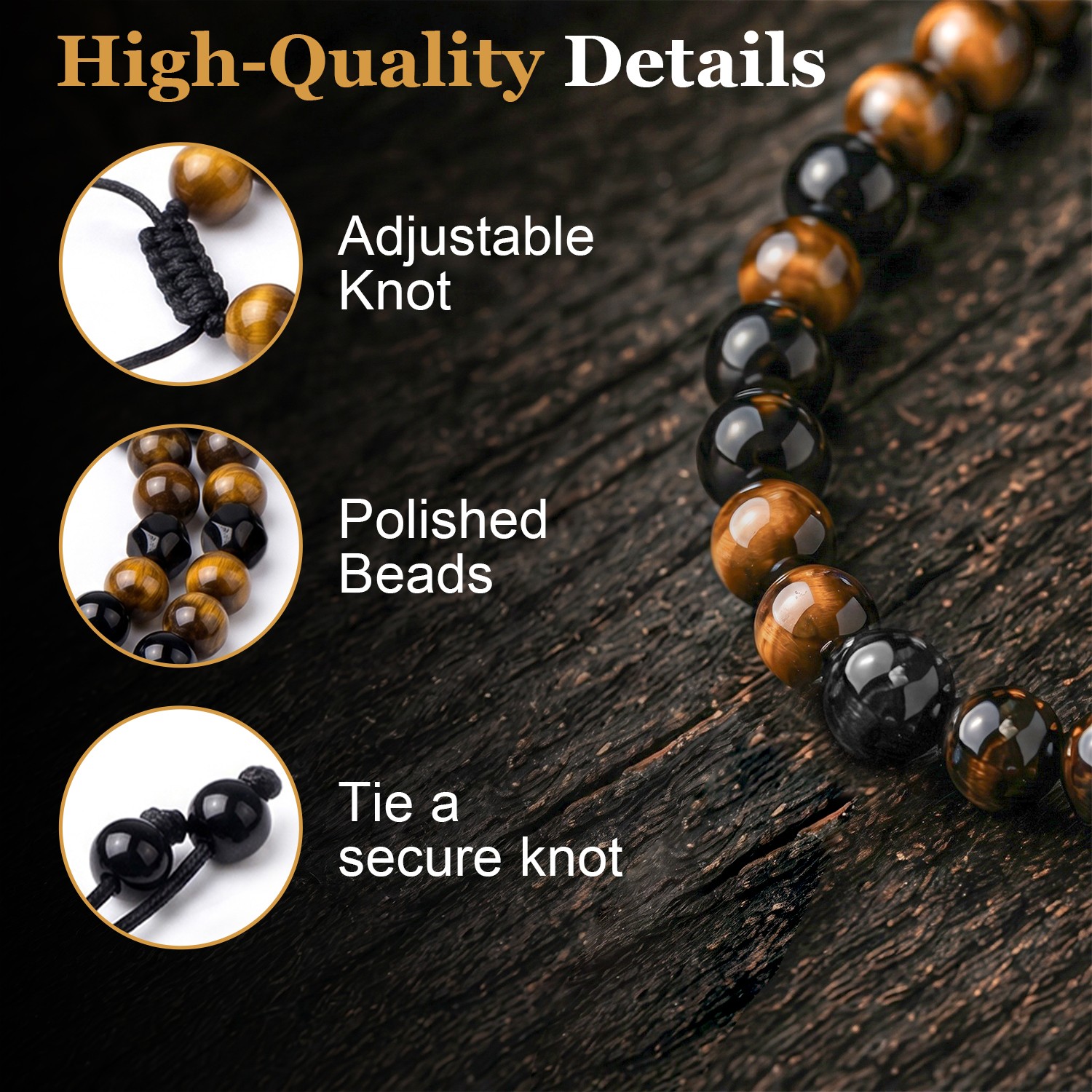 Money Attraction Necklace & Tiger Eye Pendant Healing Crystal Stone Jewelry Gift