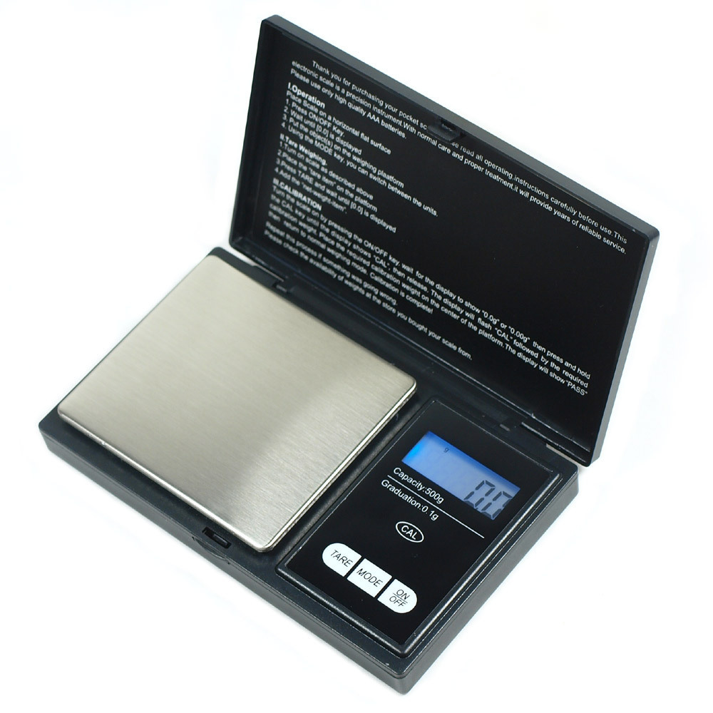 500g x 0.1g Digital Pocket Scale CS-500 Portable Jewelry Scale