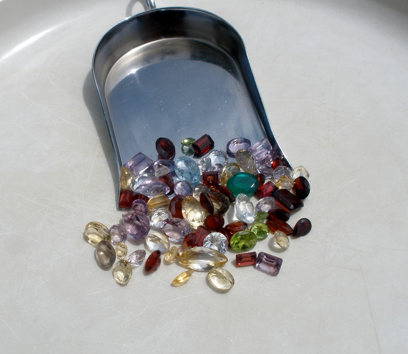 natural gem mix loose faceted parcel lot over 50 carats