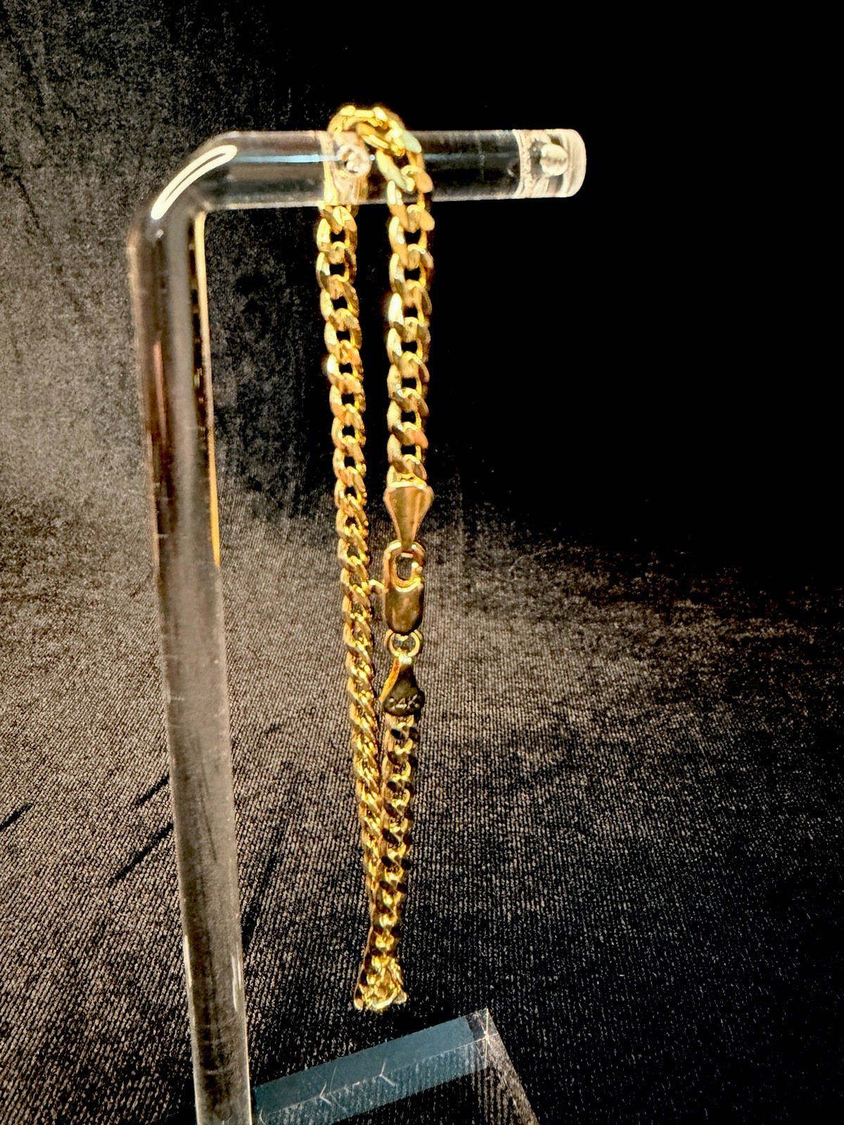 Cuban 8in 4MM 14K Stamped Gold Filled Bracelet Everyday Wear Piece. Beautiful.
