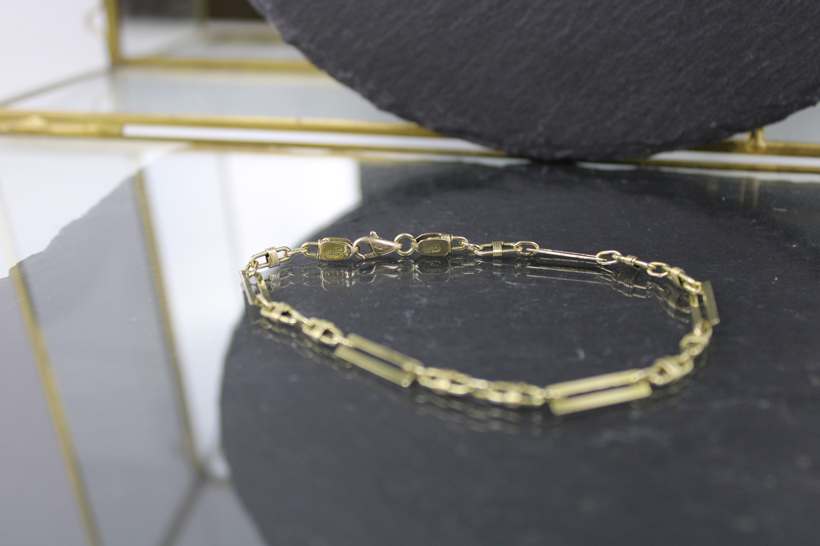 Gold bracelet, bracelet, 585 yellow gold, 14 carats