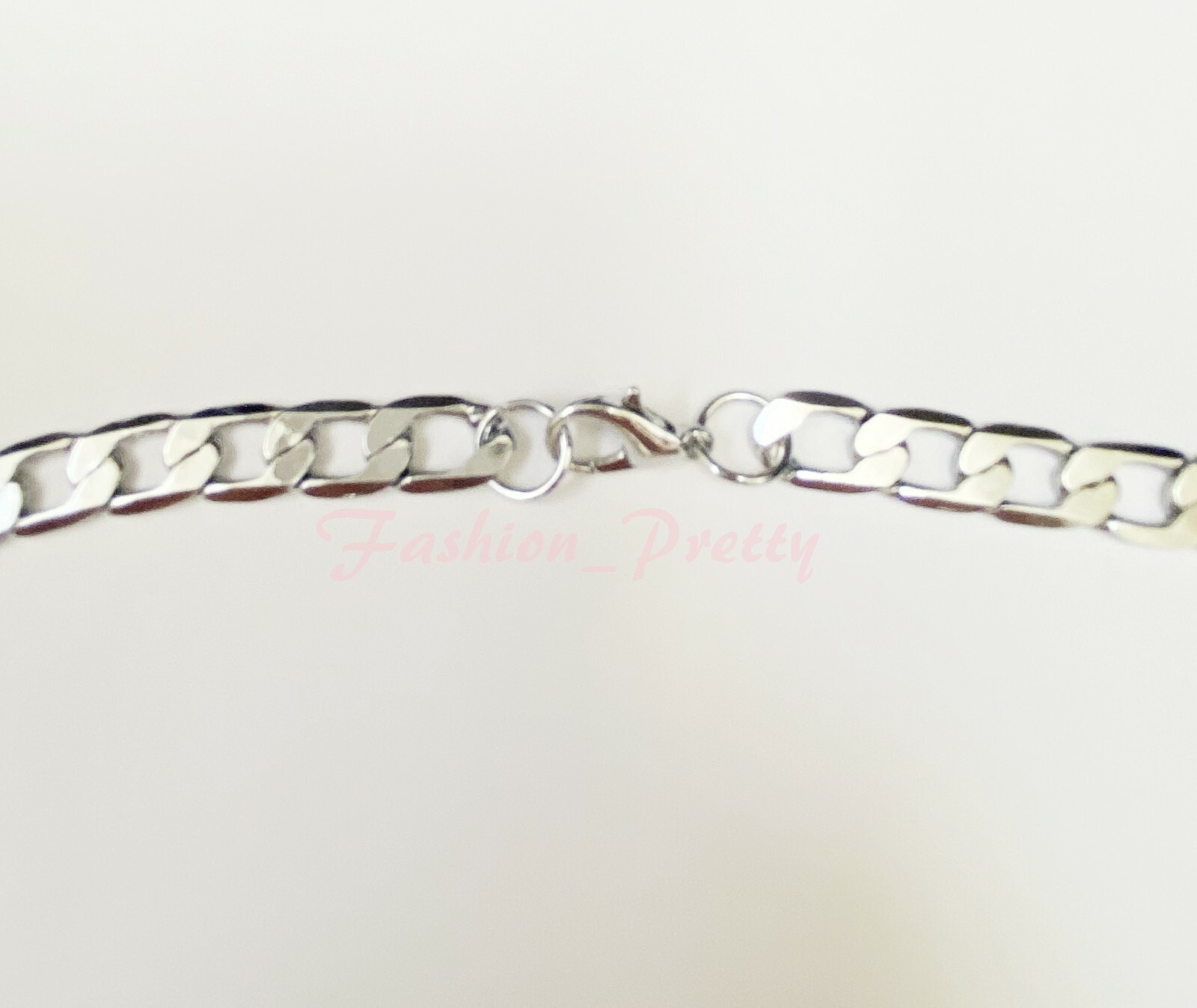 New Arrived!! Classic Mens Stainless Steel Curb Chain Necklace – 19 inches