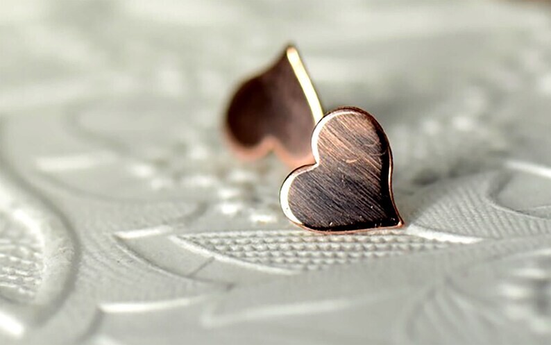 Circle Design Solid Copper Handmade Tops Earrings For Women Jewelry