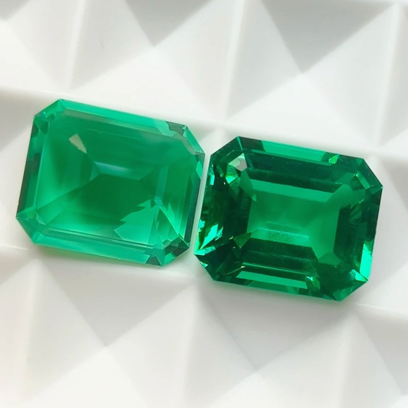 6CT Columbia Lab Grown Emerald Loose Gemstones Emerald Cut For Jewelry With AGL