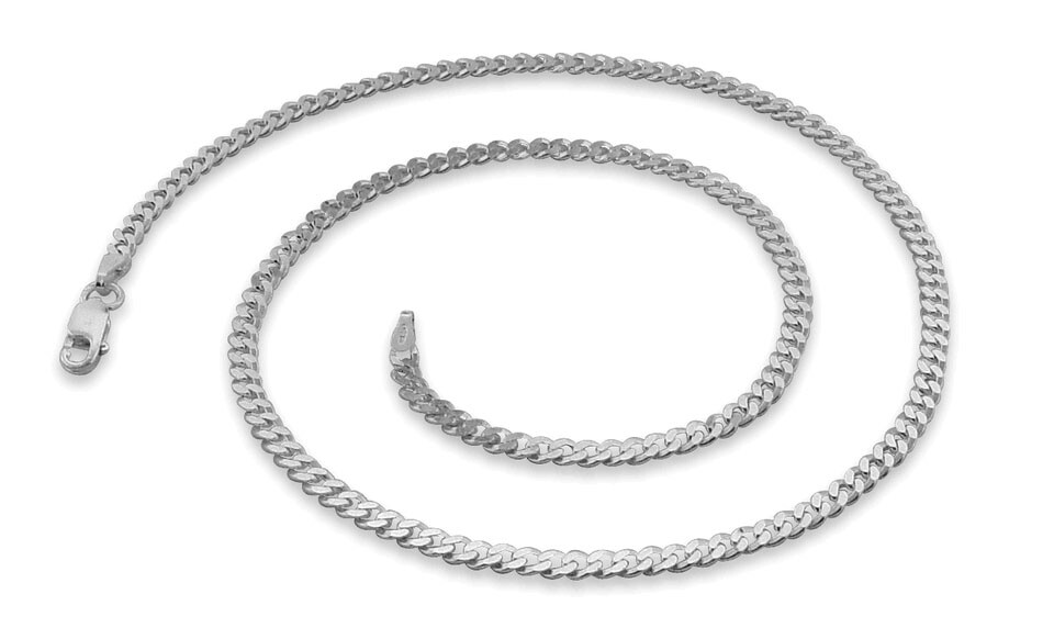 Verona Jewelers 925 Sterling Silver 3.5MM, Curb Cuban Link Chain Necklace Unisex