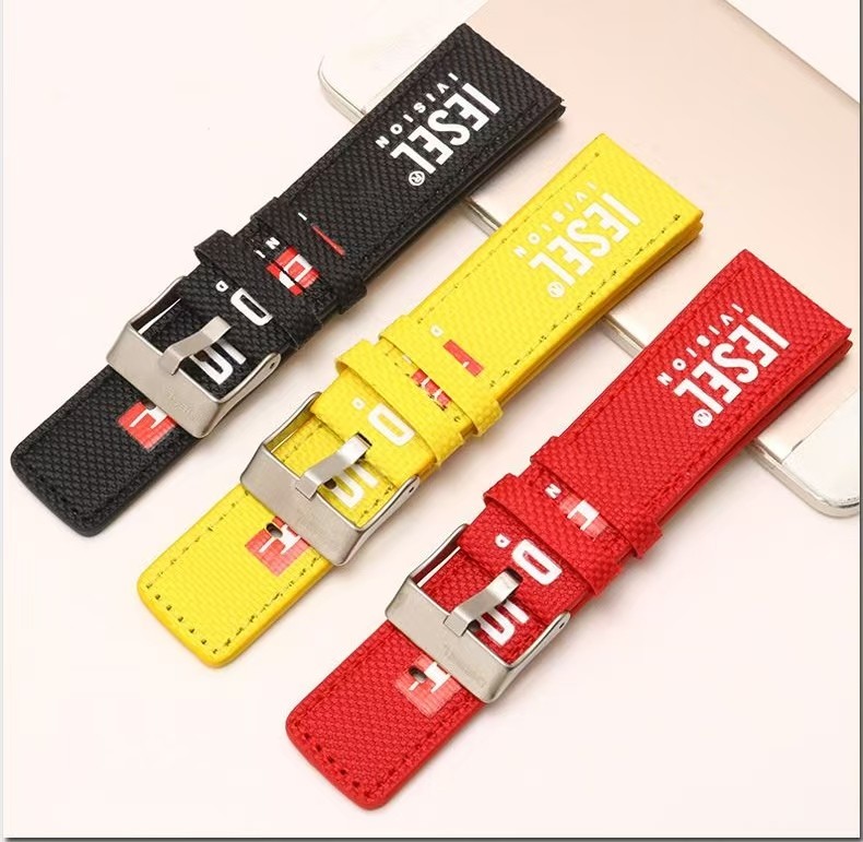 26mm Nylon Silicon Watch Band Strap for Diesel Mega Chief DZ4512 4541 4323 4535