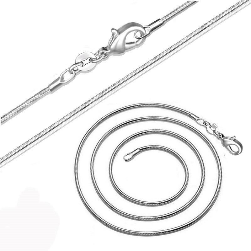 925 Sterling Silver Snake Chain Necklace High Quality For Men Women Pendant Link